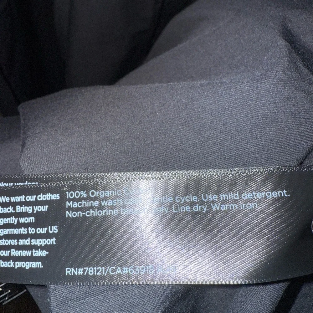 eiledn fisher sleeveless dress with soft gathing at waist and side pockets - Picture 5 of 6